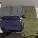 Chuarry 5 Pack Mens Sweatpants Lightweight Fleece Jogger Active Athletic Pants with Zipper bags and Drawstring (X-Large)