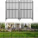 No Dig Decorative Garden Fence, 48in(H)×17.6ft(L), 8 Panels
