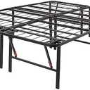 Amazon.com: Amazon Basics Bed Frame with Storage, Foldable Metal Platform, Sturdy Steel, No Box Spring Needed, 18 Inches High, Tool-Free Setup, Queen Size, Black : Home & Kitchen