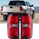 WEISIGAO Tail Lights Compatible with Chevy Silverado 1500 2500 3500 2014-2019, GMC Sierra 2500 3500 2015-2019 Rear Lamps (Smoke)