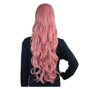 Rbenxia Curly Cosplay Wig Long Hair Heat Resistant Spiral Costume Wigs Anime Fashion Wavy Curly Cosplay Daily Party Pink 32" 80cm