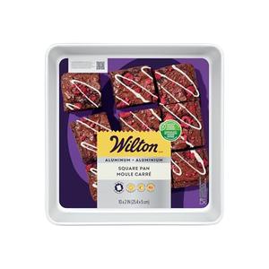 Wilton Aluminum Bakeware Square Cake Pan, Durable Anodized Bakeware for Tiered & Layered Cakes, Even Heating, Rust-Resistant, Professional Cake Baking Pans, 10 x 2 in