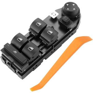 Front Left Driver Side Master Power Window Switch - Compatible for BMW X3 2.5L L6 - Gas, 3.0L L6 - Gas 2004-2010 - Replace Part 61313414354