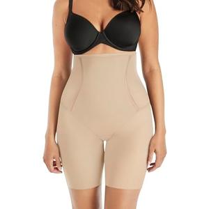Maidenform womens Shapewear High-waist Thigh Slimmer, Tummy Control Thigh Slimmer, Firm Control Shapewear for Women, Large