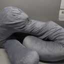 Momcozy Pregnancy Pillows for Sleeping, U Shaped Full Body Maternity Pillow with Removable Cover - Support for Back, Legs, Belly, HIPS for Pregnant Women, 57 Inch Pregnancy Pillow for Women, Grey