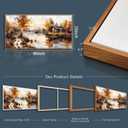 QIYILEXWART Canvas Wall Art For Living Room Wall Decor For Bedroom Office Wall Decoration Lakeside Cabins Autumn Landscape Painting Farmhouse Pictures Artwork Room Aesthetic Home Decor 20x40 In