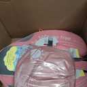 Mambobaby Float with Canopy, Baby Swim Float with Tail, New Upgraded Non-Inflatable Solid Baby Pool Float, Soft Skin-Friendly Fabric Material Infant Swim Float (Special Edition Pink)
