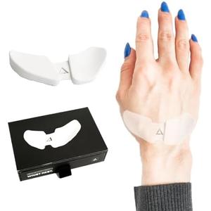 DELTAHUB Carpio 2.0 - Right-Handed Truly Ergonomic Wrist Rest for Mouse, Carpal Tunnel Support, Pain Relief, Anti-Fatigue, Easy Glide, Sleek, Office Computer, Laptop, Gaming - Small, White