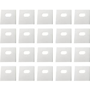 20 Pcs Transparent Vertical Curtain Repair Mini Clear Blinds Repair Sticker Tape, with Pre-Cut Holes Vertical Curtain, Shades Accessories