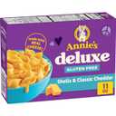 Annie's Deluxe Gluten Free Mac and Cheddar Shells, Rice Pasta & Cheddar Mac N Cheese, 11 oz (EXP 10/15/26)