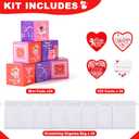 3 x 24 Pack Premium Valentine's Day Mini Cubes Set with Cards & Bags, 3x3x3 Puzzle Cubes (1.18 Inch) Heart-Themed Classroom Exchange Gifts, Valentines Gift, Bulk Party Favors, Goodie Bag Stuffers for Kids