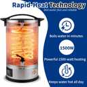 Hot Water Dispenser, 11L(45 Cups) Hot Water Boiler Urn, 304 Stainless Steel Electric Water Boiler, Digital Temperature Control, Keep Warm, Boil-Dry Protection, for Tea, Coffee & Baby Formula