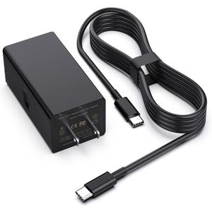 65W USB Type-C Laptop Charger Compatible with Lenovo ThinkPad Yoga MacBook HP Dell Acer 20V 3.25A Power Supply Cord