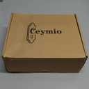 Glass Door Knobs for Interior Doors - Vintage Crystal Privacy Bedroom & Bathroom Door Knob with Lock - Diamond Cut Door Handle - Matte Black Finish (1 Pack 7 Inch Height)