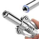 AKEOIL Grease Gun Coupler, Grease Joint Fittings, 12000PSI High Pressure Grease Nozzle Fittings, Compatible With All 1/8" NPT Grease Guns, For greasing all machinery and equipment filling