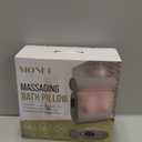 MONET Massaging Bath Pillow - IPX8 Waterproof Bath Pillow for Tub - Soft 4d Mesh Back, Neck and Shoulder Massager - Deep Tissue Relief and Relaxation - Non-Slip 6 Suction Cup - Fits All Tubs