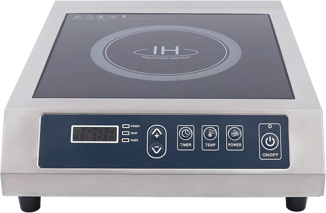 3500W Professional Induction Cooktop, Portable Countertop Burner, Electric Induction Burner with Sensor Touch and LCD Screen (3500W)
