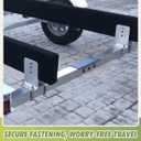 Heavy-Duty Steel 6" L-Type Boat Trailer Bunk Bracket Kit Fit for 3x3 Boat Trailer Crossmembers