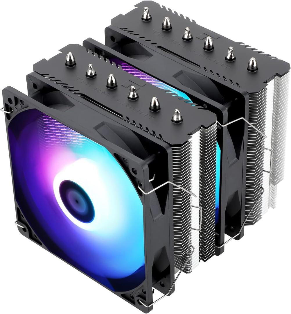 Thermalright Peerless Assassin 120 SE ARGB CPU Air Cooler,6 Heat Pipes CPU Cooler, Dual TL-C12C-S PWM Fan, Aluminium Heatsink Cover,AGHP Technology,for AMD AM4/AM5/Intel LGA1700/115X/1155/1200/1851