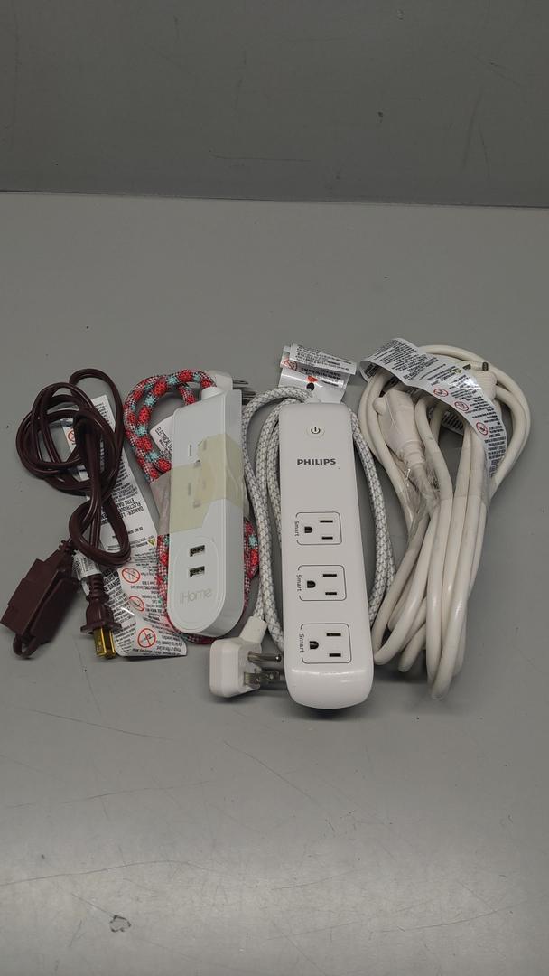 Bundle of extension cord and  power supply cord for devices