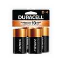 Duracell Coppertop D Batteries, 4 Count (Pack of 1), D Battery with Long-lasting Power, All-Purpose Alkaline D Battery for Household and Office Devices