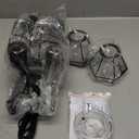 HiBay Plug in Track Lighting Fixtures Ceiling, Adjustable 4-Light Track Light Black, Directional Modern Ceiling Spotlight E26 with 16.4ft Cord & in-Line On/Off Switch for Kitchen Living Room Dorm