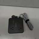 Surge Protector Power Strip - CHCORE 5Ft Braided Extension Cord with 8 Outlets with 4 USB (2 USB C) Charging Ports, Flat Plug Multi Plug Outlet Extender Charging Station for Home Office, ETL, Black