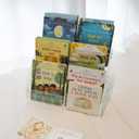 Small Kids Bookshelf, Portable Clear Book Shelf, Desktop Book Display, Tabletop Book Organizer for Kids and Toddler in Nursery, Baby Room, Playroom