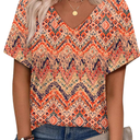 Alaroo Womens Summer Tops Short Sleeve Shirts Crew Neck Cute Trendy Tunic Blouses (S-3XL)
