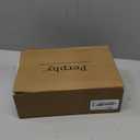 Perphy Round Toe Mary Jane Pumps Chunky Heels Sandals for Women (6.5, Burgundy)