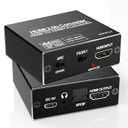 HDMI ARC Audio Extractor, 4K@60Hz HDMI Audio Extractor Splitter, with Optical SPDIF & 3.5mm Output, TV to Optical Toslink SPDIF Stereo, Supports HDCP 2.2 DTS 5.1 for TV, Soundbar, Home Theater
