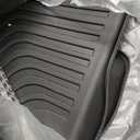 Powerty Floor Mats Cargo Liner for Jeep Wrangler JL Gas 2018-2026 Unlimited 4-Door with Subwoofer (Non JK or 4XE) All Weather 3D TPE Anti-Slip Car Protection, 1st & 2nd Row Set Accessories