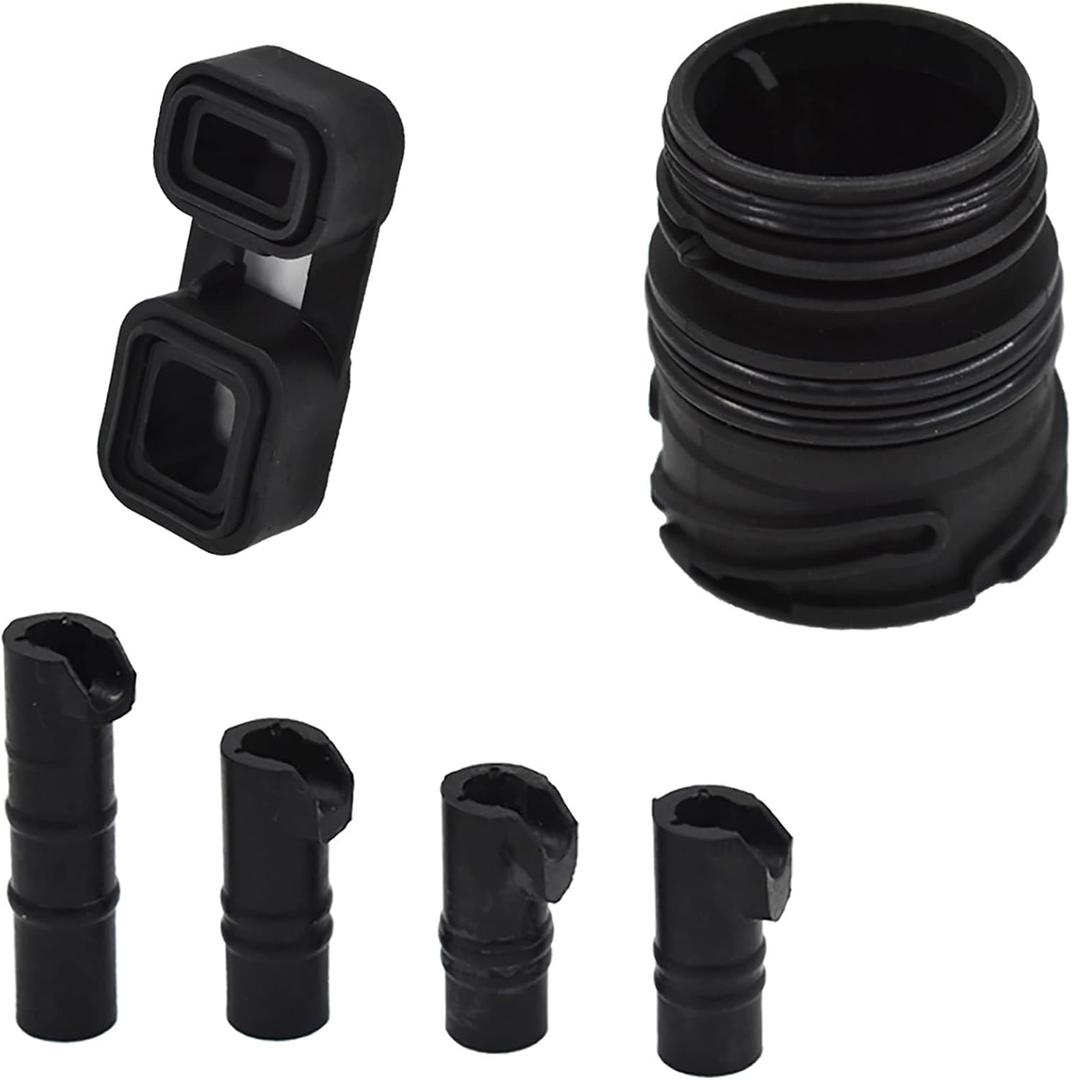 Silscvtt 6 Pcs ZF 6HP19 6HP21 Valve Body to Case Sleeve Seal kit Mechatronic Kit Replacement for BMW 325i 330i 525i 525xi 530i 530xi