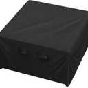 iBirdie Outdoor Patio Furniture Set Covers 64 x 64 inch fit 5 x 5 ft, 60 x 60 inch Table, Waterproof Weatherproof Square Cover, Heavy Duty 600D for Outside Dining Table and Chairs (Black)