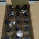 15 Pack, 4 oz Small Clear Glass Bottles with Lids & 4 Stainless Steel Funnels - 120ml Boston Sample Bottle for Potion, Juice, Wellness, Ginger Shots, Whiskey, Liquids - Mini Travel Essential Bottles