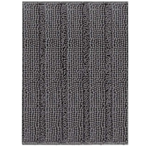 Turquoize Bathroom Rugs Shaggy Chenille Bath Rug Non Slip Thick Shaggy Bath Mats for Bathroom Chenille 1-Piece Bath Mat Set, Soft Super Absorbent Shower Rug Washable Mats, 17"x24", Taupe