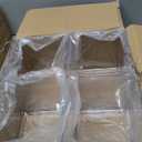 4Pcs Clear Acrylic Flower Vase 6 x 6 x 6Inch Square Flower Vase Clear Cube Flowers Vases for Wedding Centerpieces, Party, Home Office Decoration