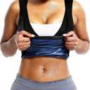 BXVX Sauna Suit Sweat Waist Trainer Vest for Women Sweat Workout Tank Top Shaper, L/XL