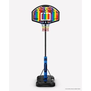 Spalding X Crayola 32" Molded Eco-Composite Telescoping Portable Basketball Hoop with Mini Court Marking Kit