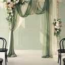 Ling's moment Wedding Arch Flowers, Arbor Decor, 5-Piece Set