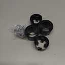 6 Pcs Parasol Base Stand, Umbrella Holder Adaptor Tube Bolt Fixing Mount Accessorie, Garden Table Umbrella Ring Cover Silicone Hole Stopper