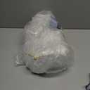 Ceramic Fruit Bowl for Kitchen Counter - 3 Tier Fruit Basket with Metal Stand, Tiered Fruit Stand for Countertop, Snack, Nuts, Cake, Dessert, Cute (Gold, Small)