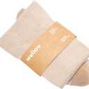 Wellow Premium Socks (Compression Socks - Regular) for Men & Women, Made with Viscose from Bamboo, Knee High, 18-25 mmHg (X-Large, Sesame - Twist)