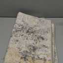 Runner Rug Kitchen Washable Rugs: 2x6 Non-Slip Abstract Soft Modern Stain Resistant Indoor Floor Neutral Accent Throw Carpet for Hallway Bathroom Laundry Room Entryway Bedroom- Abstract Gray Gold