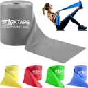 Resistance Bands Professional 8,16, 25, 50 Yards Bulk Rolls. Latex-Free Elastic Physical Therapy Band. No Scent, No Powder - Perfect for Home Exercise, Yoga, Pilates, Gym, Rehab, Workout (Gray - X-Heavy)
