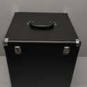 Large Vinyl Record Storage Case, 13 x 13 x 13 Inch for 100+ Single Records, Retro Lp Album Collection Display Box, PU Leather Water Resistant for 7/10/12 Inch Album Collection(Black)