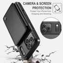 Vinich for iPhone 17 Pro Wallet Case with Card Holder, RFID Blocking Credit Slots Kickstand Shockproof Phone Cover Fit for iPhone 17 Pro 6.3" Black