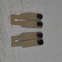 2 Pc Universal Car Seat Headrest Hook for Purses and Bags Beige 6.50"x3.15"