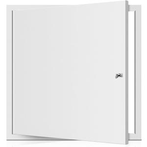Access Panel for Drywall, 16 x 24 inch with Lock and Key, for Ceiling, Electrical Conduits, Heavy Duty Metal Steel Access Door (White)