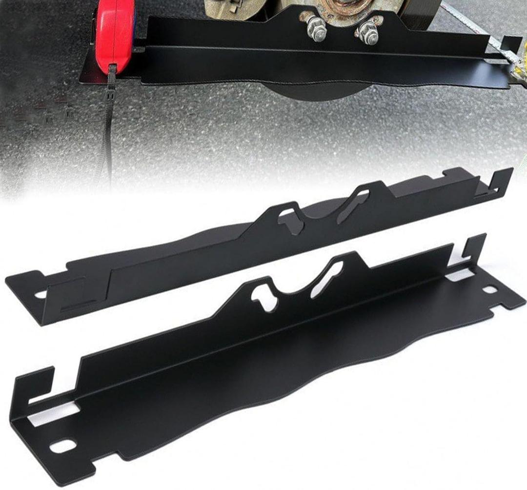 Wheel Alignment Tools, 2PCS Accurate Toe Alignment Measurements Plates Kit, Heavy Duty Stainless Steel DIY Align Measuring Tool Hanging Holes for Various Vehicles (Black)